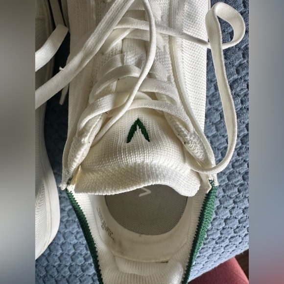 Vivaia Women's White and Green Sneakers - Picture 5 of 10